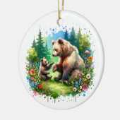 Heb een Beer-y Merry Christmas Keramisch Ornament (Links)