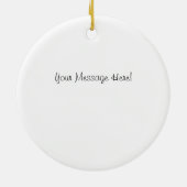 Heb een beery kerstbeer pong keramisch ornament (Achterkant)