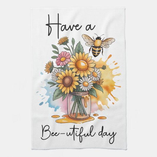 Heb een Bijzondere dag Theedoek (Verticaal)