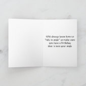 HEB EEN "BIRTHDAY" DIE ALLEEN "UW STIJL" IS KAART (Binnen)