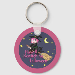 Heb een boeiende halloween! sleutelhanger