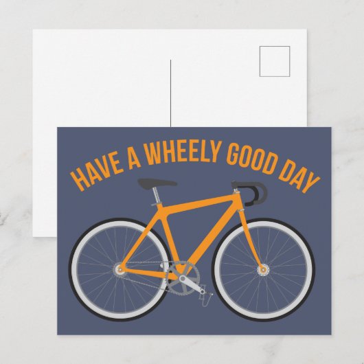 Heb een Briefkaart van de fiets van de Wiefbare Da (Voorkant / Achterkant)