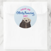 Heb een buitengewoon verbazingwekkende dag Schatti Ronde Sticker (Tas)