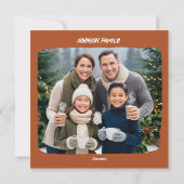 Heb een Calico kerstkrans Feestdagenkaart (Achterkant)