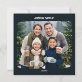 Heb een Calico kerstkrans Feestdagenkaart (Achterkant)