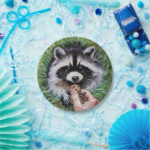 Heb een cookie Raccoon Paper Bord (Feest)