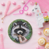 Heb een cookie Raccoon Paper Bord (Feest)
