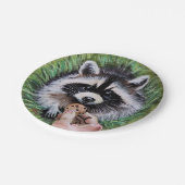Heb een cookie Raccoon Paper Bord (Gekanteld)