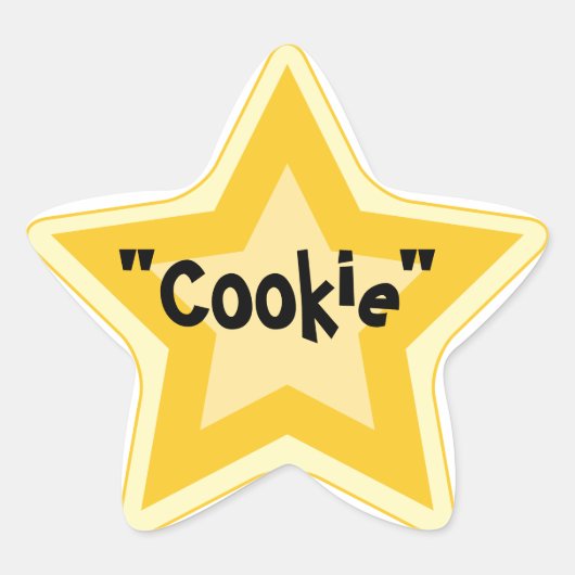 Heb een cookie - Sarcastische Gold Star Awards Ster Sticker (Voorkant)