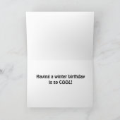 HEB EEN "COOLE" WINTERVERJAARDAG KAART (Binnen)
