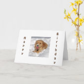 HEB EEN "COOLE" WINTERVERJAARDAG KAART (Gele Bloem)