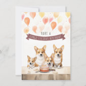 Heb een Corgi-Licious verjaardag. Corgi Birthday K (Voorkant)