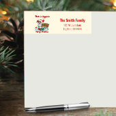 Heb een Dogwent Merry Kerstmis Engelse Bulldog Etiket