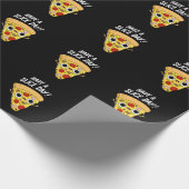 Heb een dunne dag grappige Pizza pun Dark BG Cadeaupapier (Hoek)
