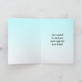 Heb een eitje-cellent dag, Vriendschap Kaart (Binnen)