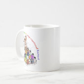 Heb een eitjes-cefale Pasen! Pasen Bunny Eggs Koffiemok (Voorkant links)