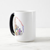 Heb een eitjes-cefale Pasen! Pasen Bunny Eggs Magische Mok (Voorkant links)