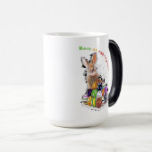 Heb een eitjes-cefale Pasen! Pasen Bunny Eggs Magische Mok (Voorkant rechts)