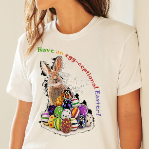 Heb een eitjes-cefale Pasen! Pasen Bunny Eggs T-shirt