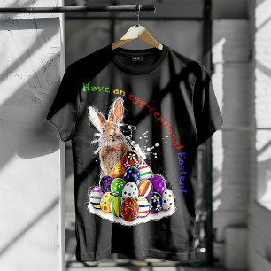 Heb een eitjes-cefale Pasen! Pasen Bunny Eggs T-shirt
