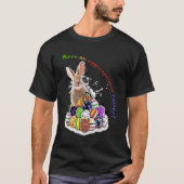 Heb een eitjes-cefale Pasen! Pasen Bunny Eggs T-shirt (Voorkant)