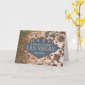 HEB EEN Fabulous Birthday Las Vegas Kaart (Gele Bloem)