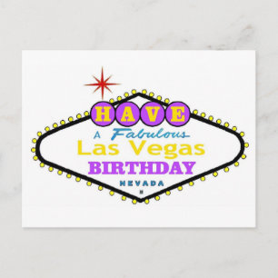 Heb een Fabulous Las Vegas Birthday Briefkaart