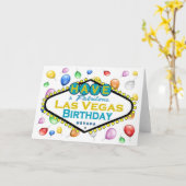 Heb een Fabulous Las Vegas Birthday Kaart! Kaart (Gele Bloem)
