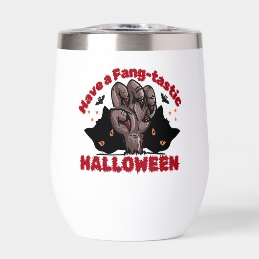 Heb een Fang-Tastic Halloween Monster Hand Design (Voorkant)