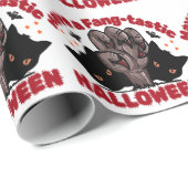 Heb een Fang-Tastic Halloween Monster Hand Design Cadeaupapier (Rol Hoek)