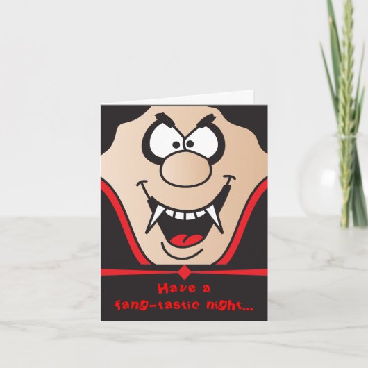 Heb een Fang-Tastic Halloween nacht Kaart (Voorkant)