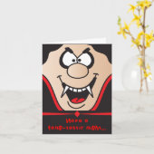 Heb een Fang-Tastic Halloween nacht Kaart (Gele Bloem)