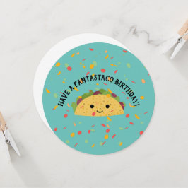 Heb een Fantastaco Birthday Cute Kawaii Taco Kaart