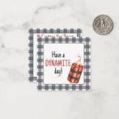 Heb een fantastische dag! notitiekaartje (Voorkant / Achterkant in situ)