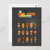 "Heb een fantastische" Halloween-ijs event Briefkaart (Voorkant / Achterkant)