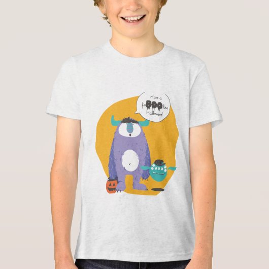 "Heb een fantastische Halloween!" T-shirt (Voorkant)