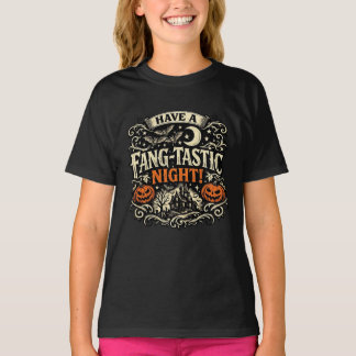 Heb een fantastische nacht Vintage Halloween-kunst T-shirt