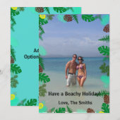 Heb een feestdag! | Tropische kerstkaart (Voorkant / Achterkant)