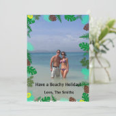 Heb een feestdag! | Tropische kerstkaart (Staand voorkant)