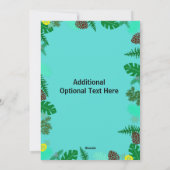 Heb een feestdag! | Tropische kerstkaart (Achterkant)