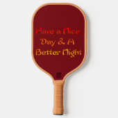 Heb een fijne dag Celestial Galactic: Gebalanceerd Pickleball Paddle (Achterkant)