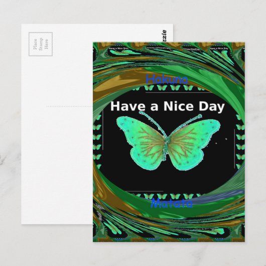 Heb een fijne dag en een betere nachtvlinder.png briefkaart (Voorkant / Achterkant)