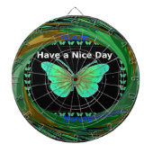 Heb een fijne dag en een betere nachtvlinder.png dartbord (Voorkant)