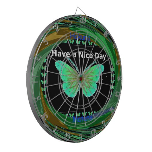 Heb een fijne dag en een betere nachtvlinder.png dartbord (Voorkant Links)