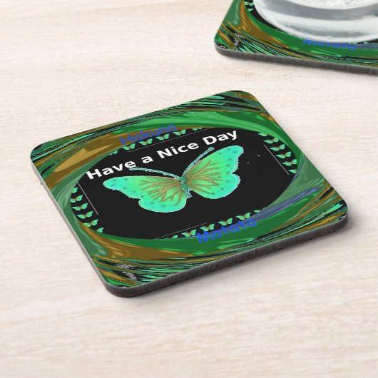 Heb een fijne dag en een betere nachtvlinder.png drankjes onderzetter (Linkerzijde)