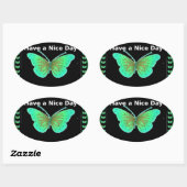 Heb een fijne dag en een betere nachtvlinder.png ovale sticker (Vel)