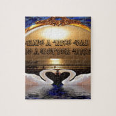 Heb een fijne dag en een fijne nacht. Silver Legpuzzel (Verticaal)