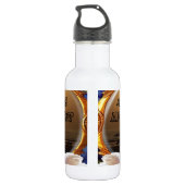 Heb een fijne dag en een fijne nacht. Silver Waterfles (Achterkant)