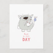 Heb een fijne dag / grappige monster briefkaart (Voorkant)