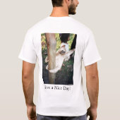 Heb een fijne dag — Happy Sloth T-shirt (Achterkant)